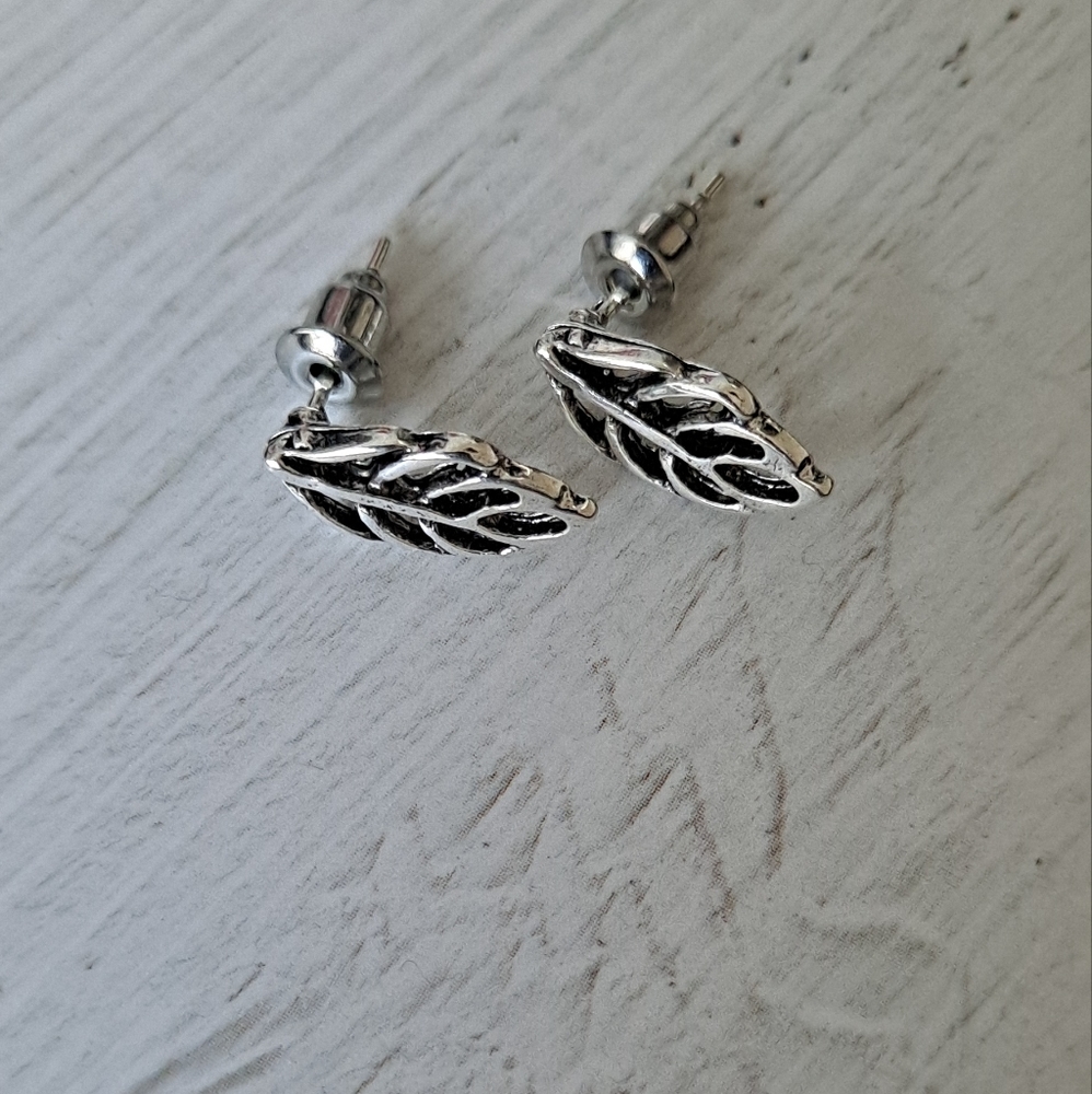 Fashion Silver leaf shaped Earrings.